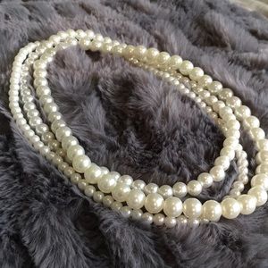 Faux Pearl Necklace